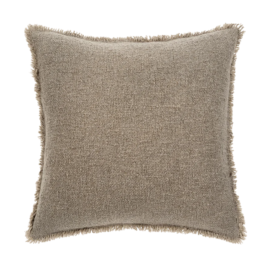 Fringed Boucle Pillow