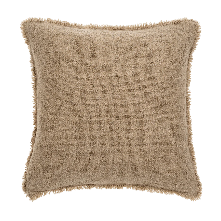 Fringed Boucle Pillow