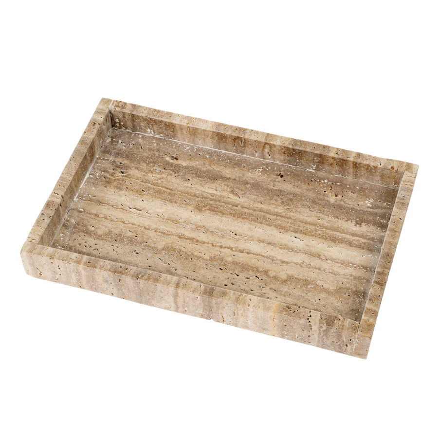 Rectangular Travertine Tray