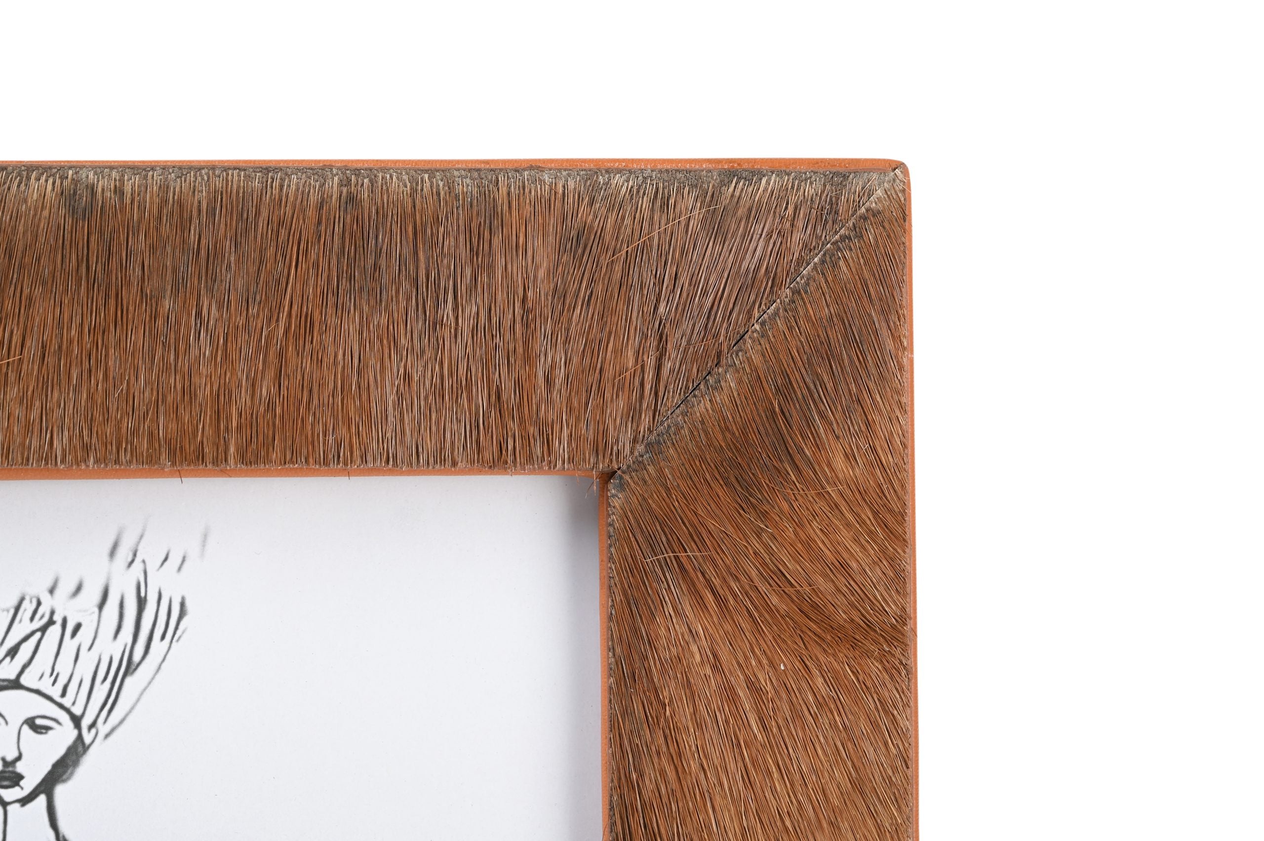 Leather Hairon Photo Frame