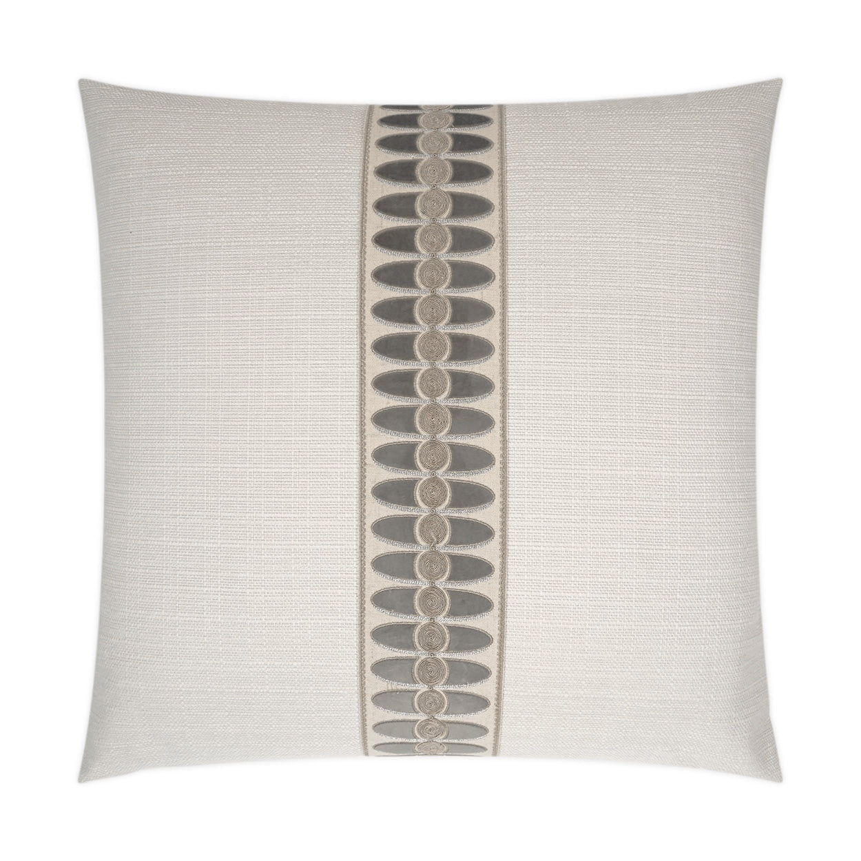 Mati Linen Taupe Lumbar Pillow