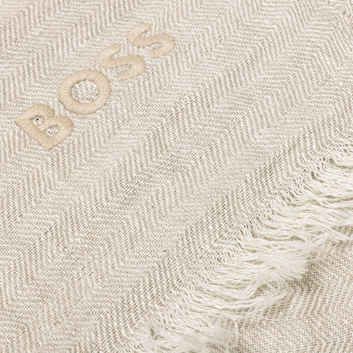 Boss Home Stripe Linen Throw Blanket