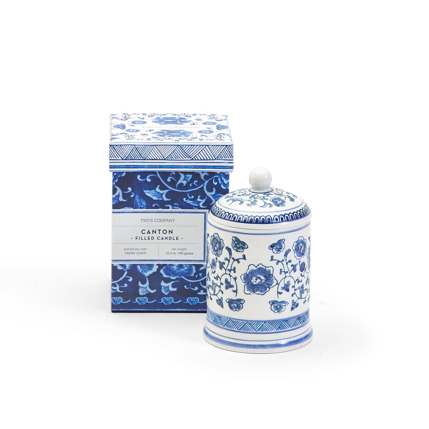 Canton Collection Scented Filled Lidded Candle