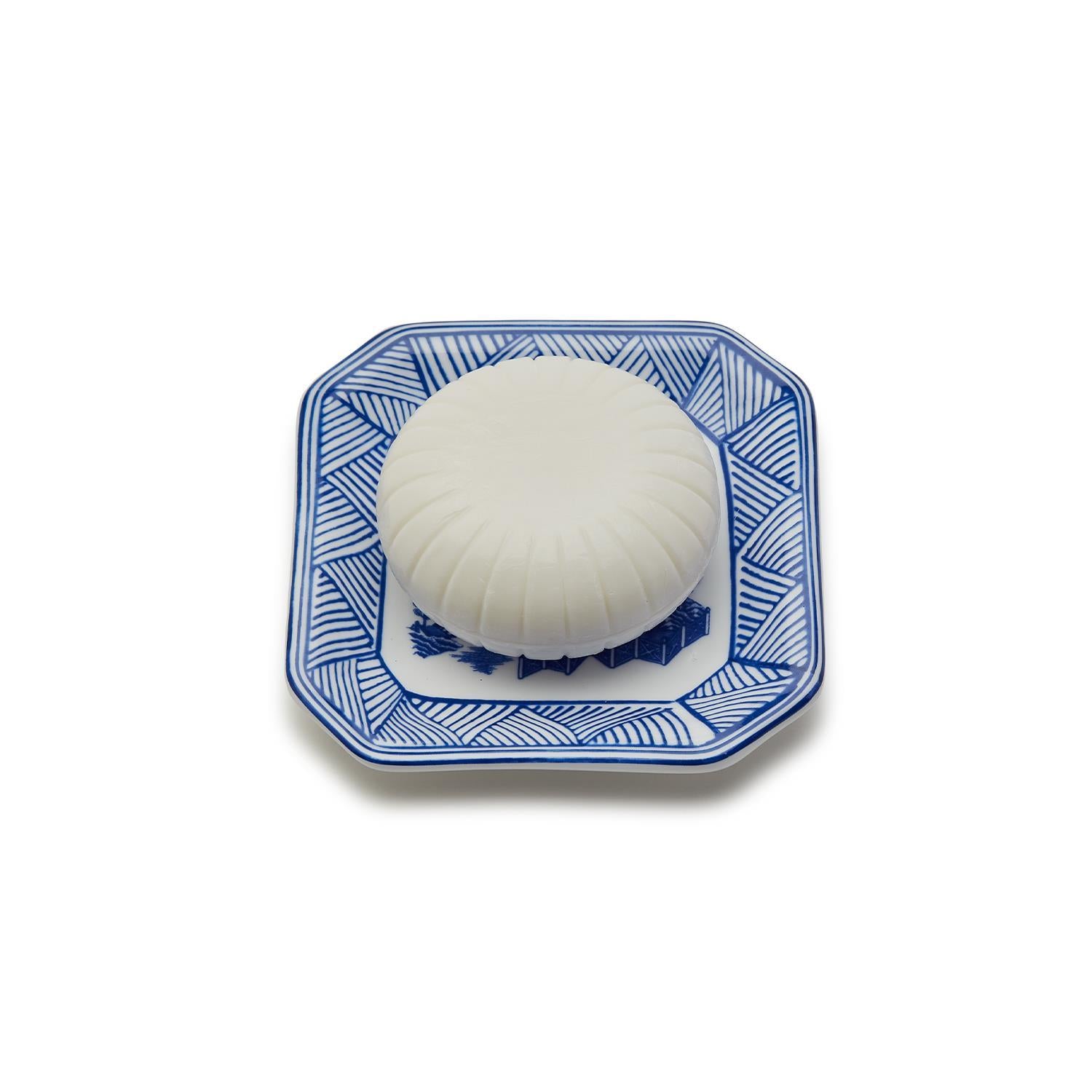 Scented French Milled Soap with Porcelain Tray