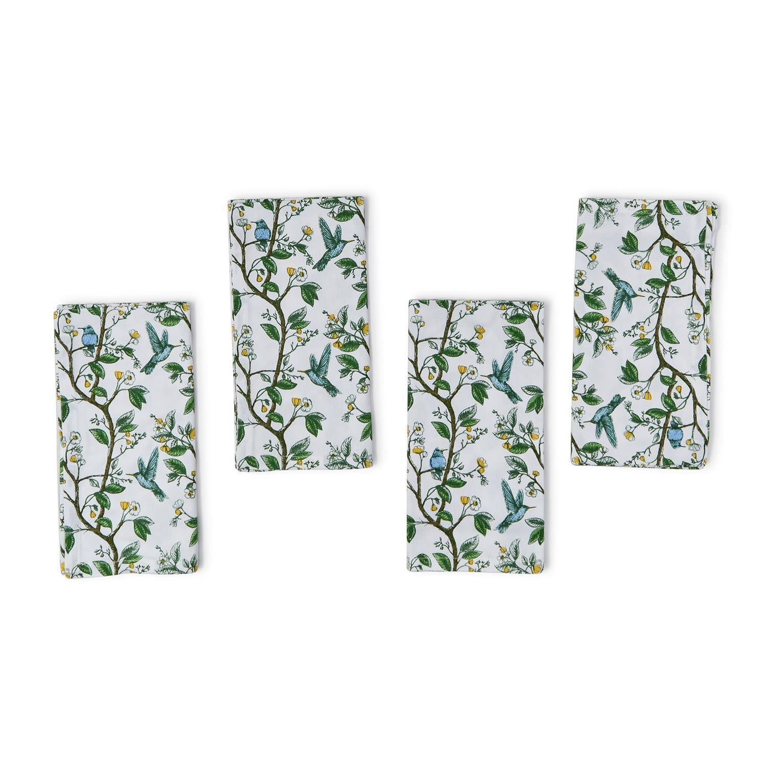Hummingbird Cloth Napkins Set of 4
