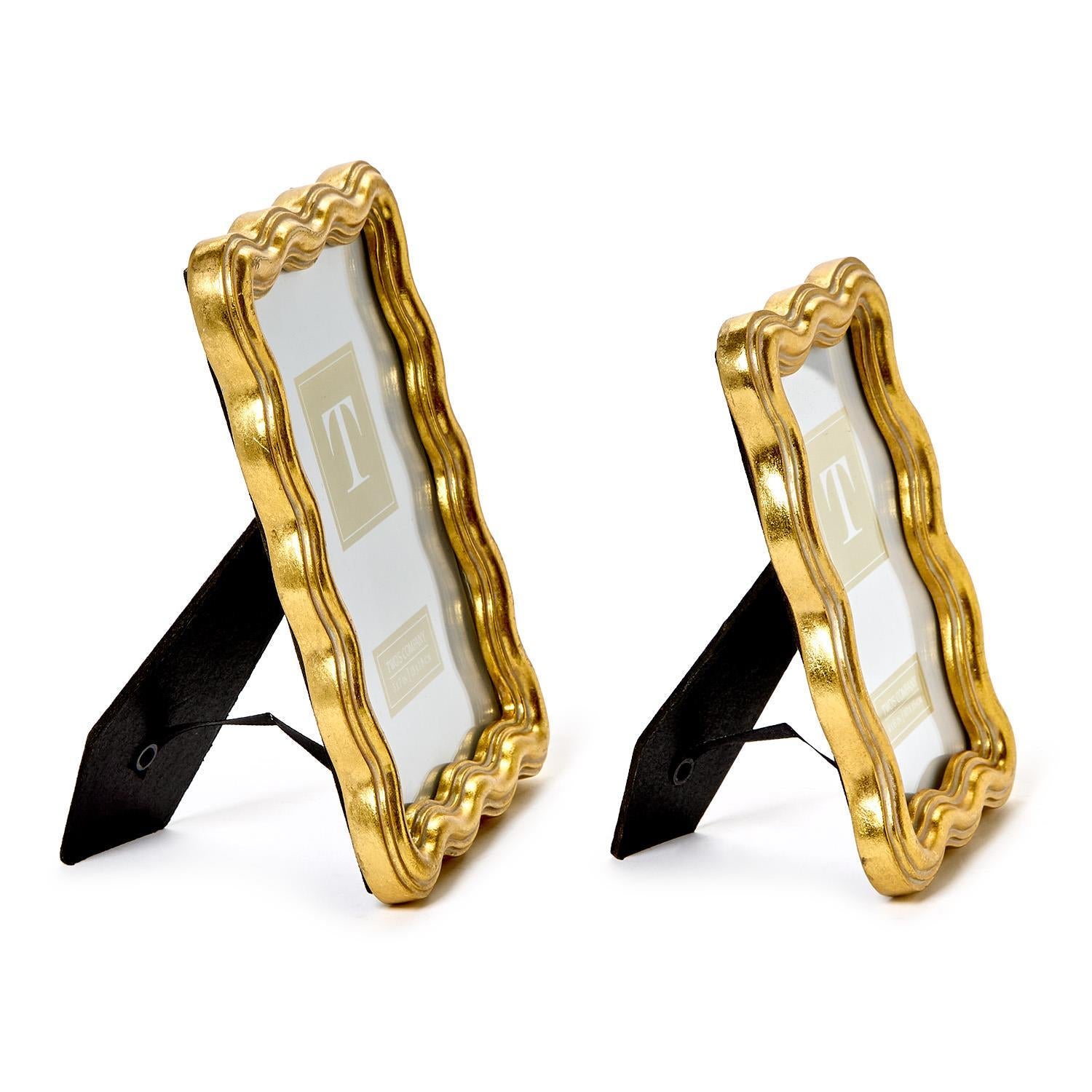 Set Of 2 Triple Wave Photo Frame