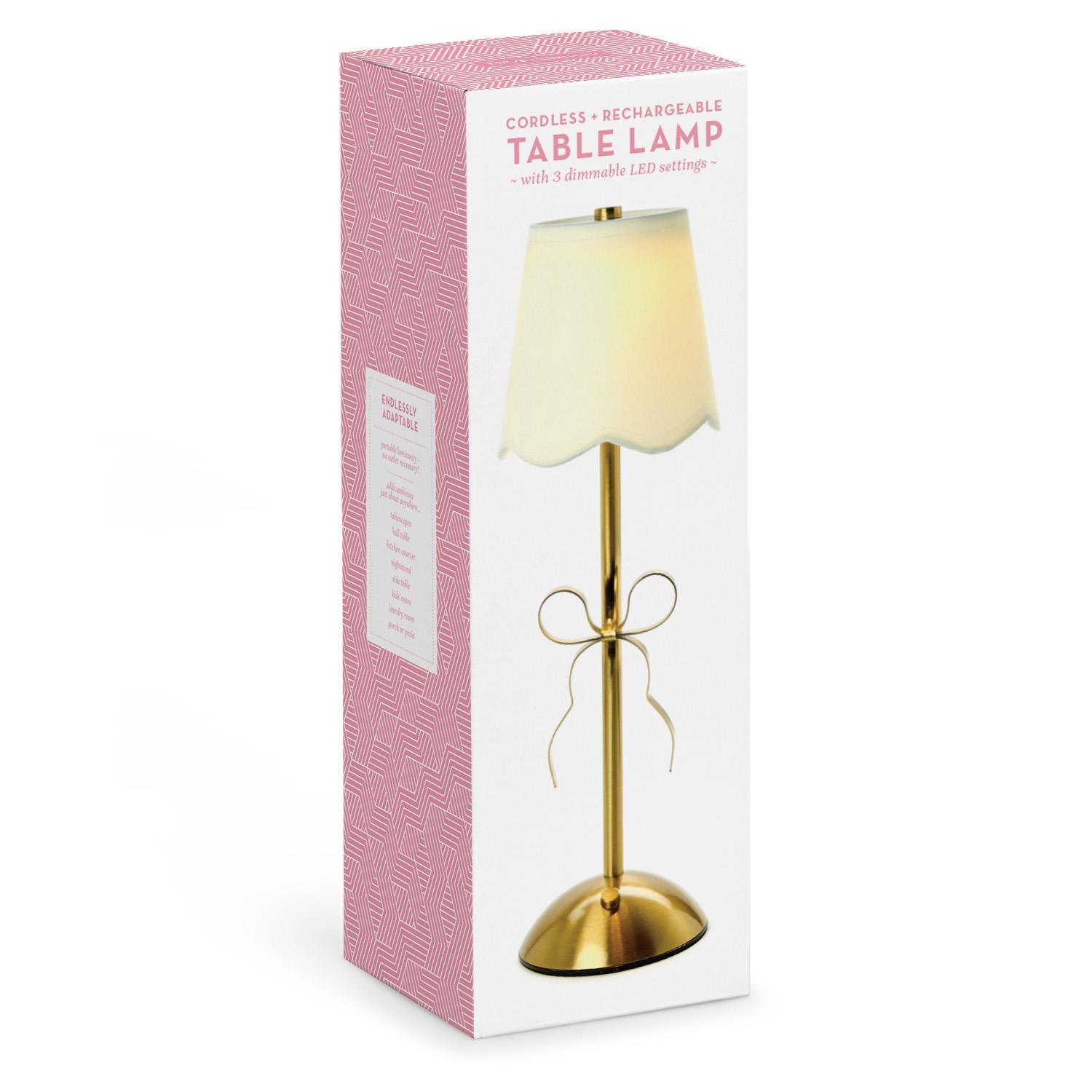 Golden Bow LED Portable Cordless Table Lamp