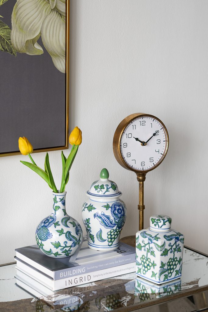 Cherry Blossom Jar & Vase Porcelain Set Of 3