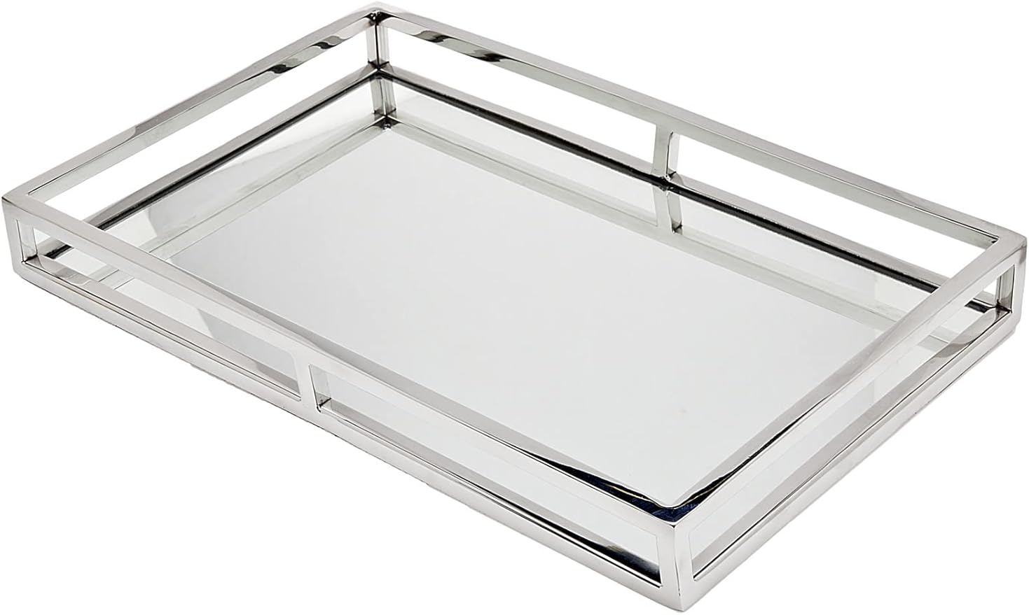 Aspen Silver Mirror Tray