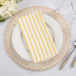 Striped Design Napkins Set Of 4