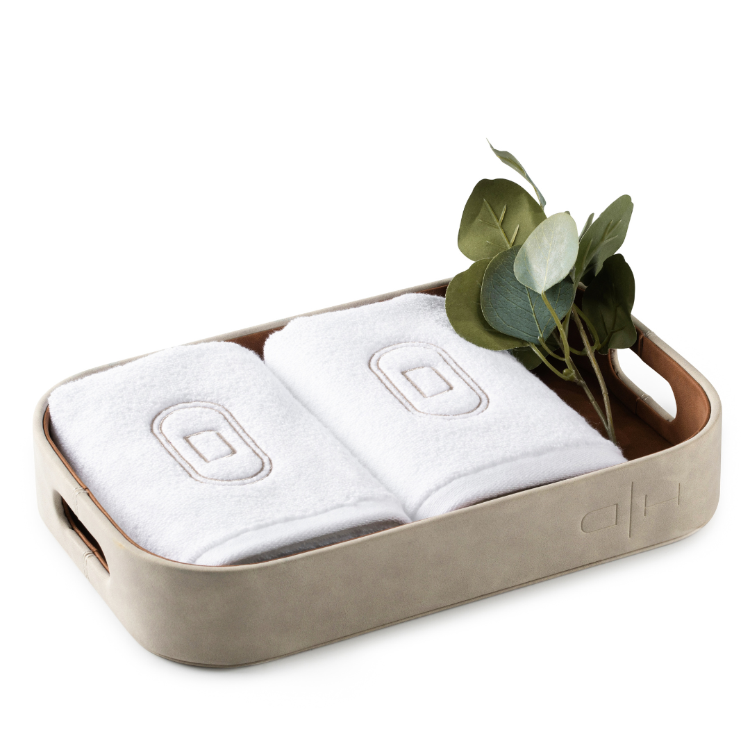 Suede Oval Monogram Gift Set