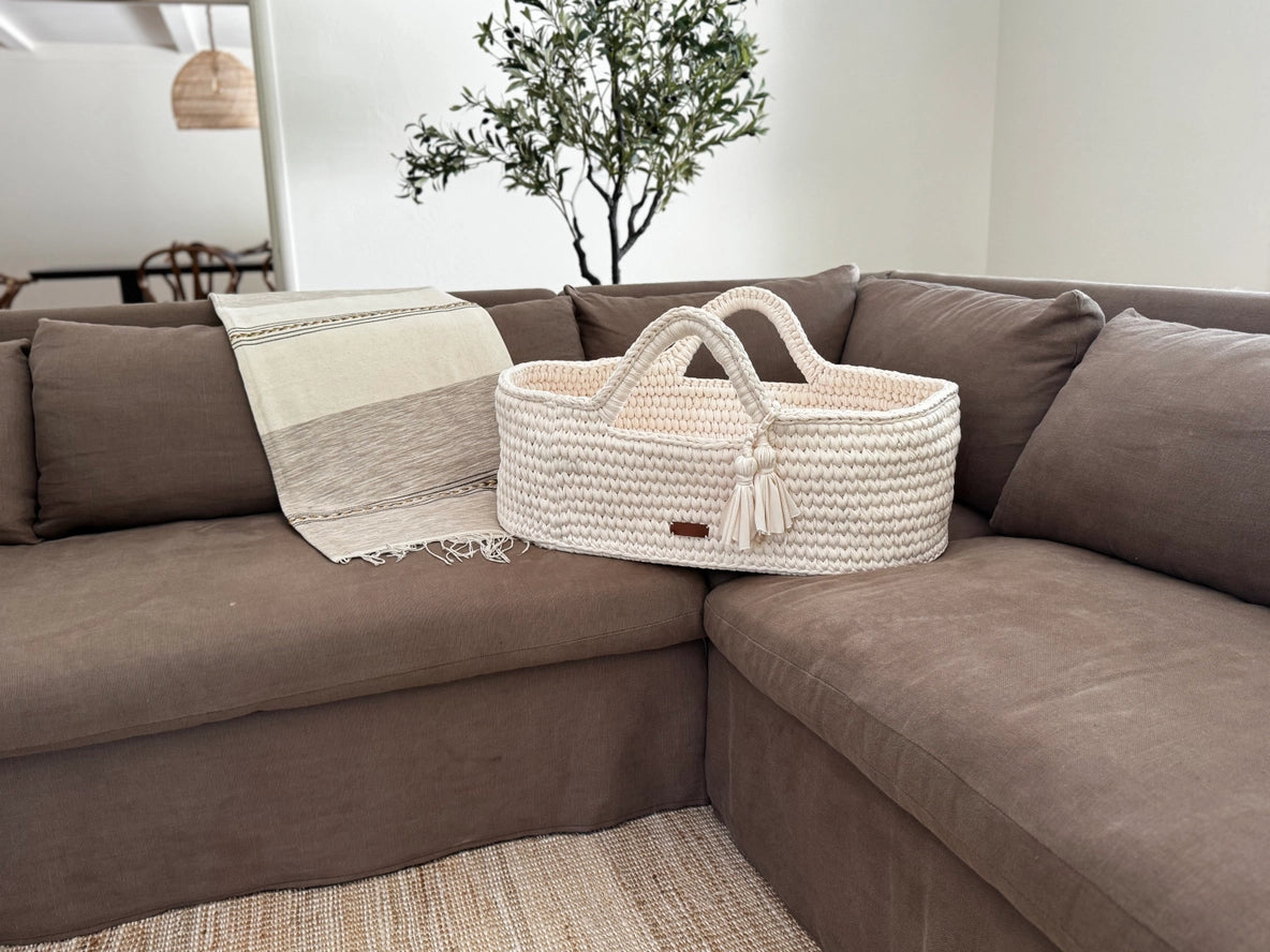 Hand-Woven Baby Basket