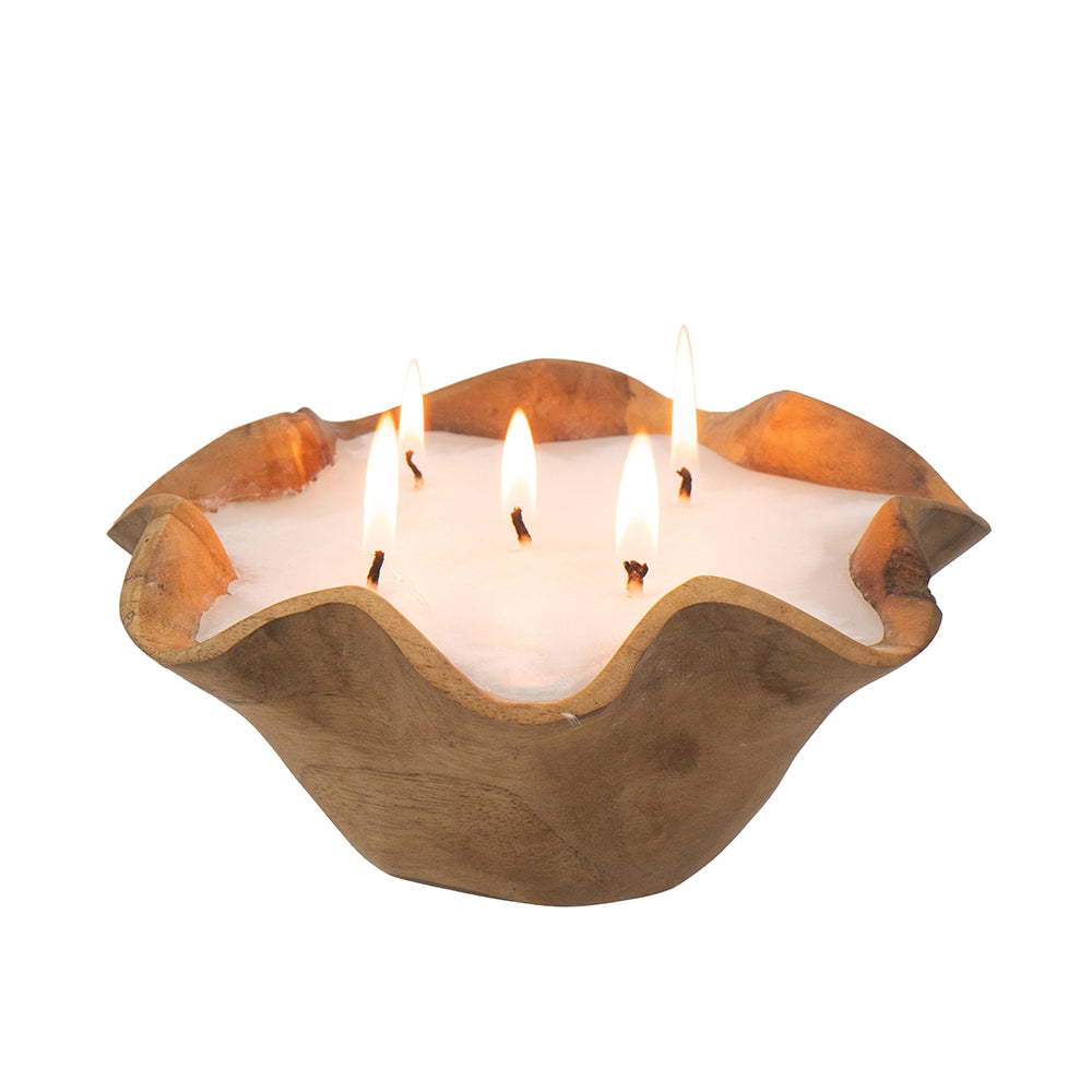Teak Candle