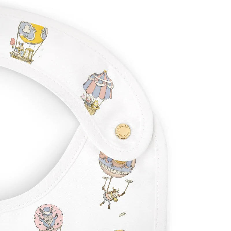 Atelier Choux Pastel Circus Satin Bib