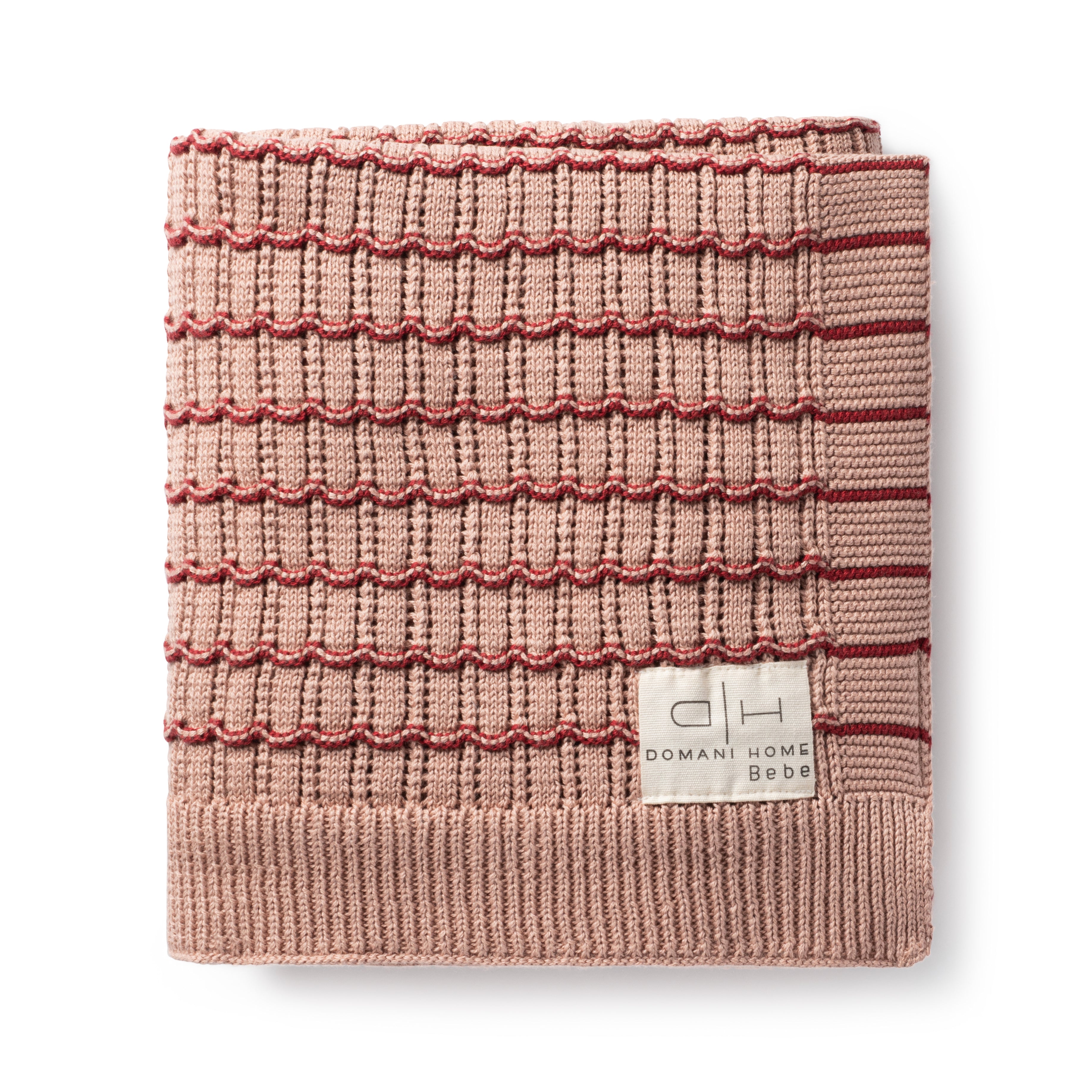 DH Striated Scallop Blanket Blush