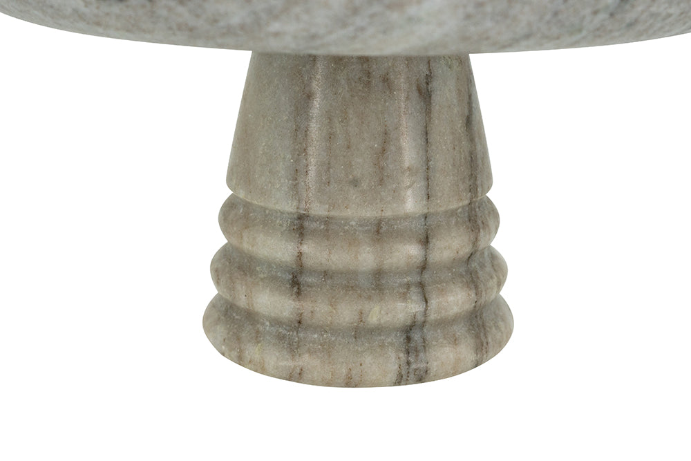 Marble Pedestal Bowl and Ribbed Base