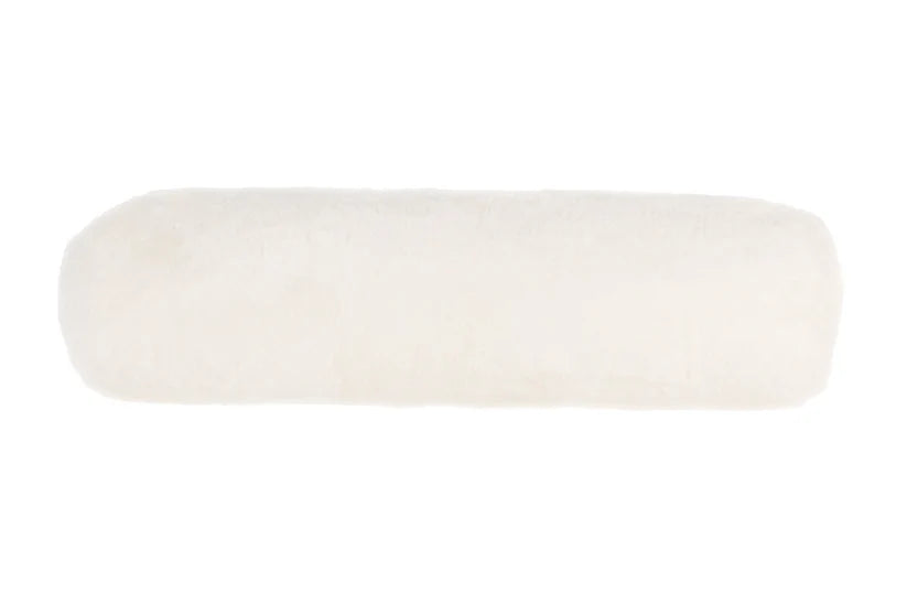 Shorn Sheepskin Bolster Cushion - White