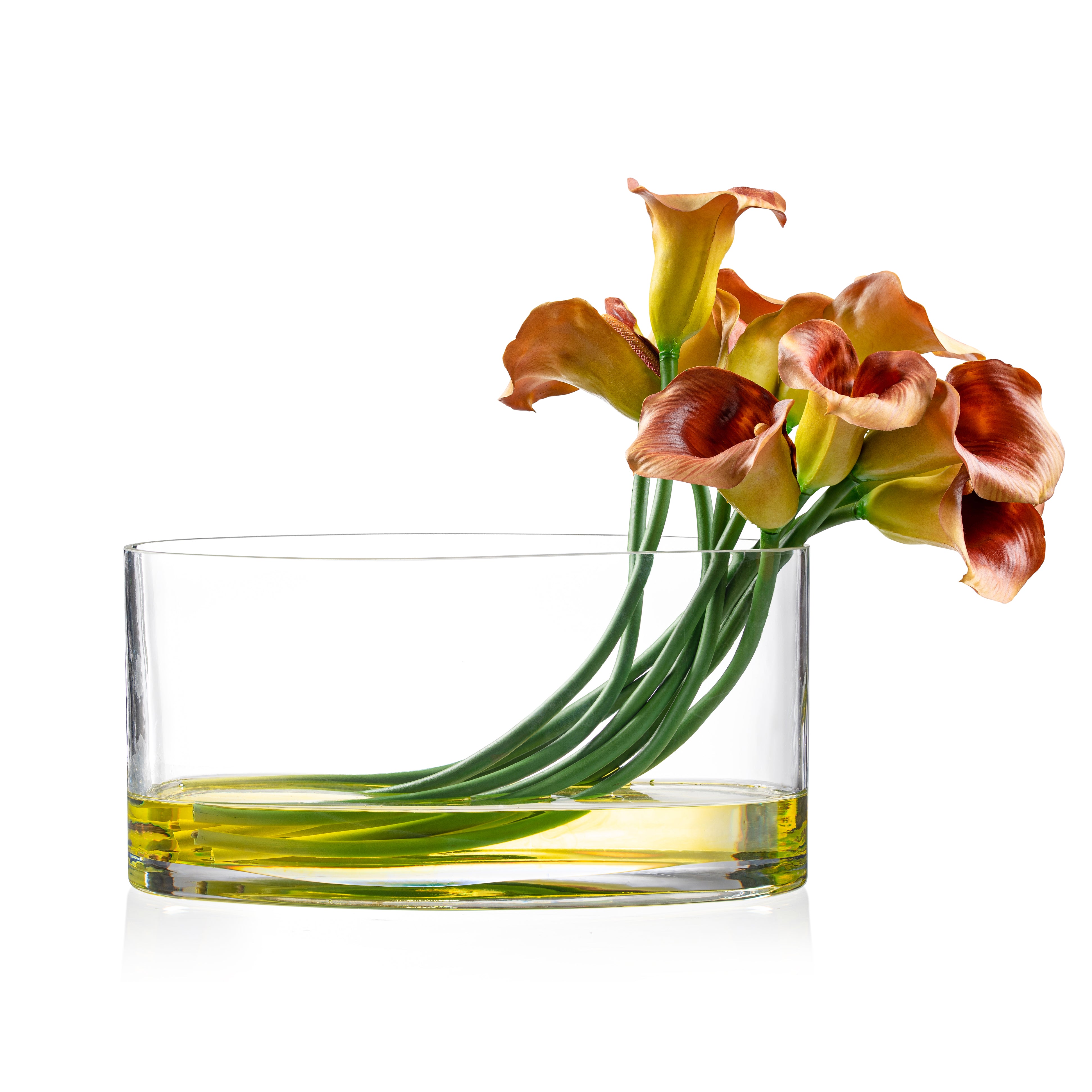 DH Cala Lily In Oval Glass Vase