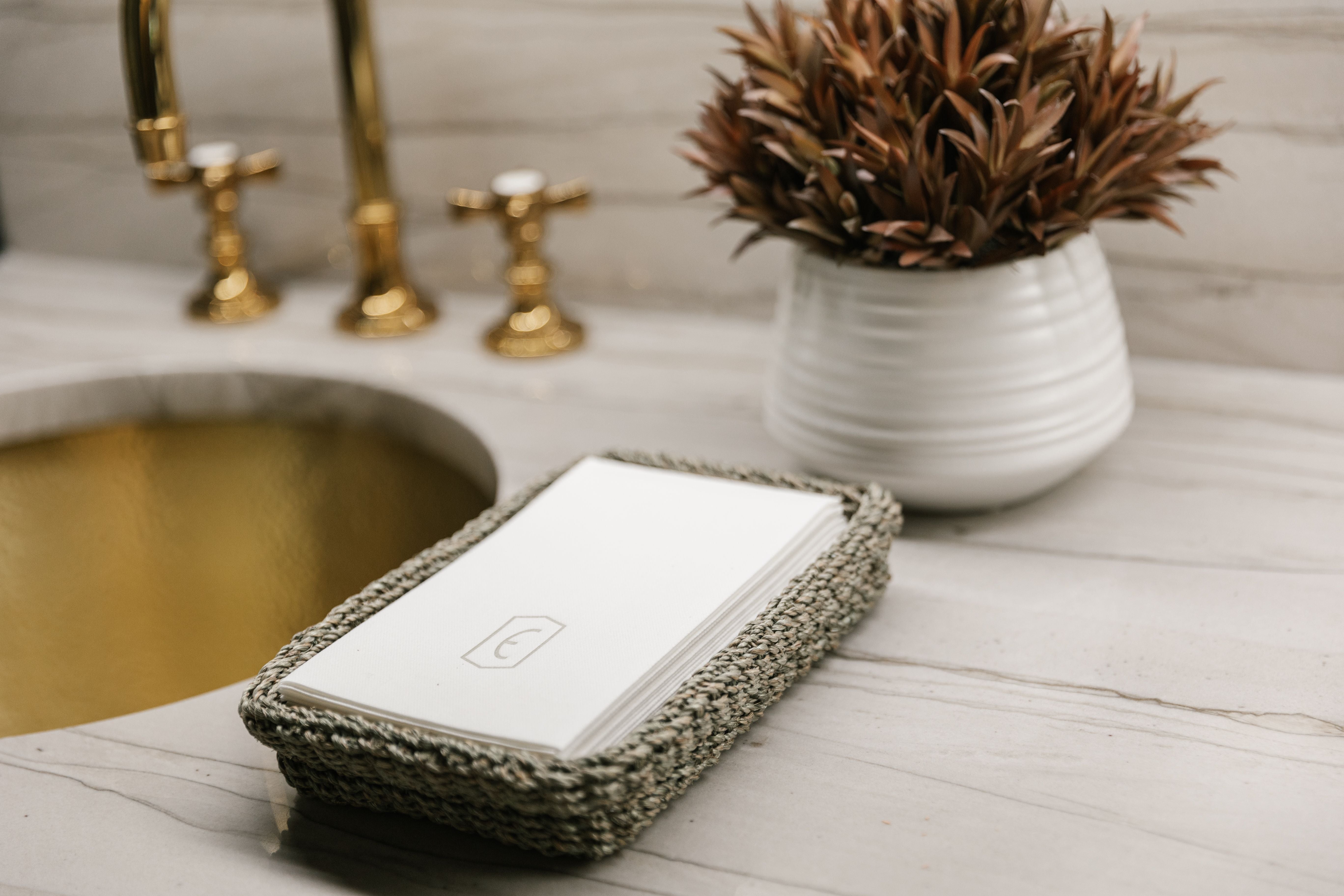 Chelston Taupe Quad Napkin Gift Set