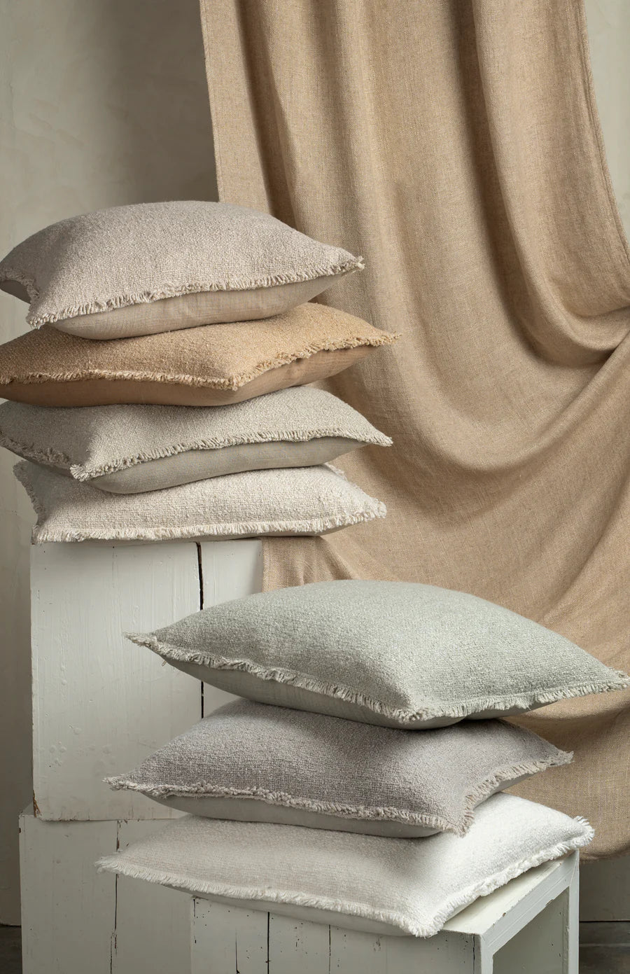 Fringed Boucle Pillow