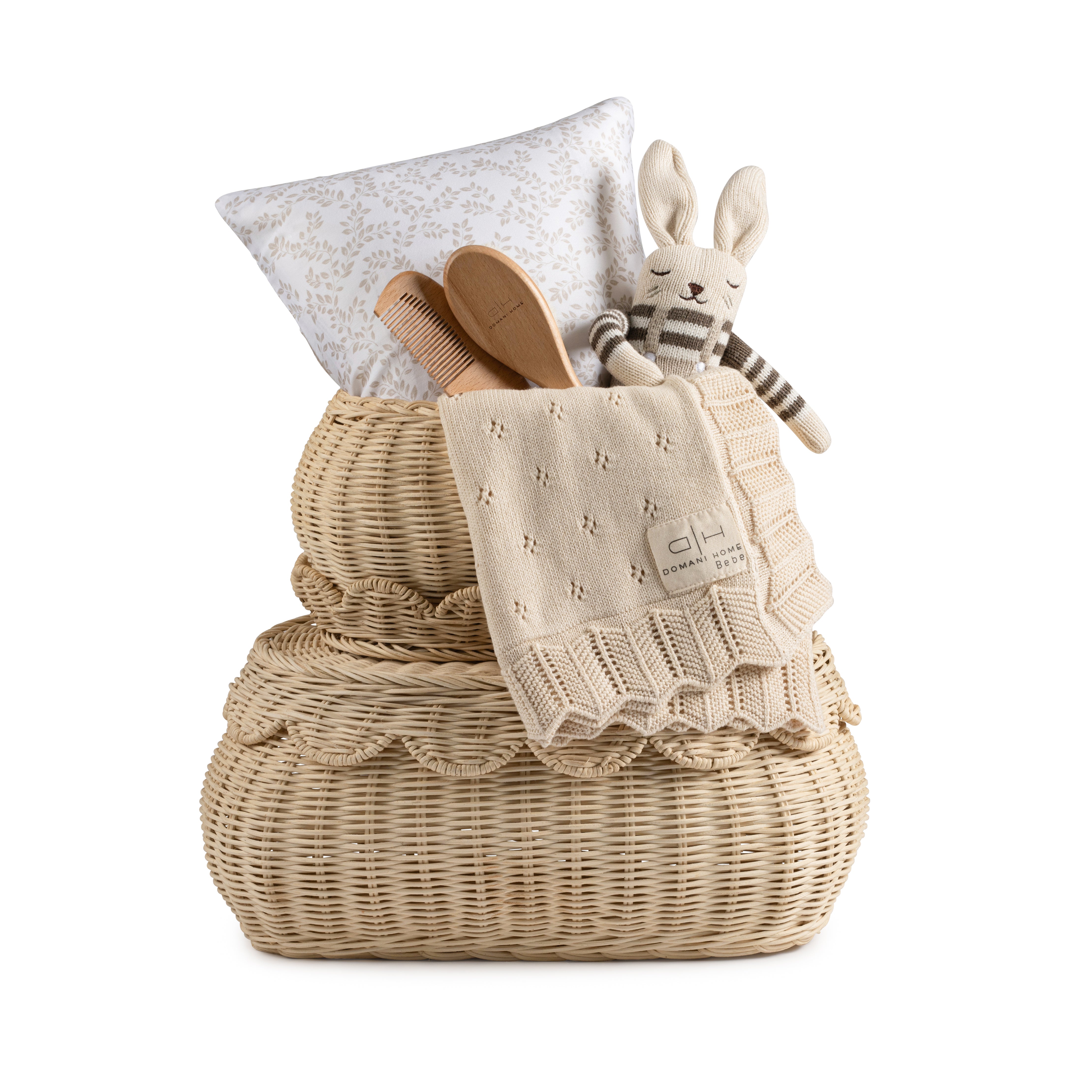 Stacked Bunny Basket Gift Set
