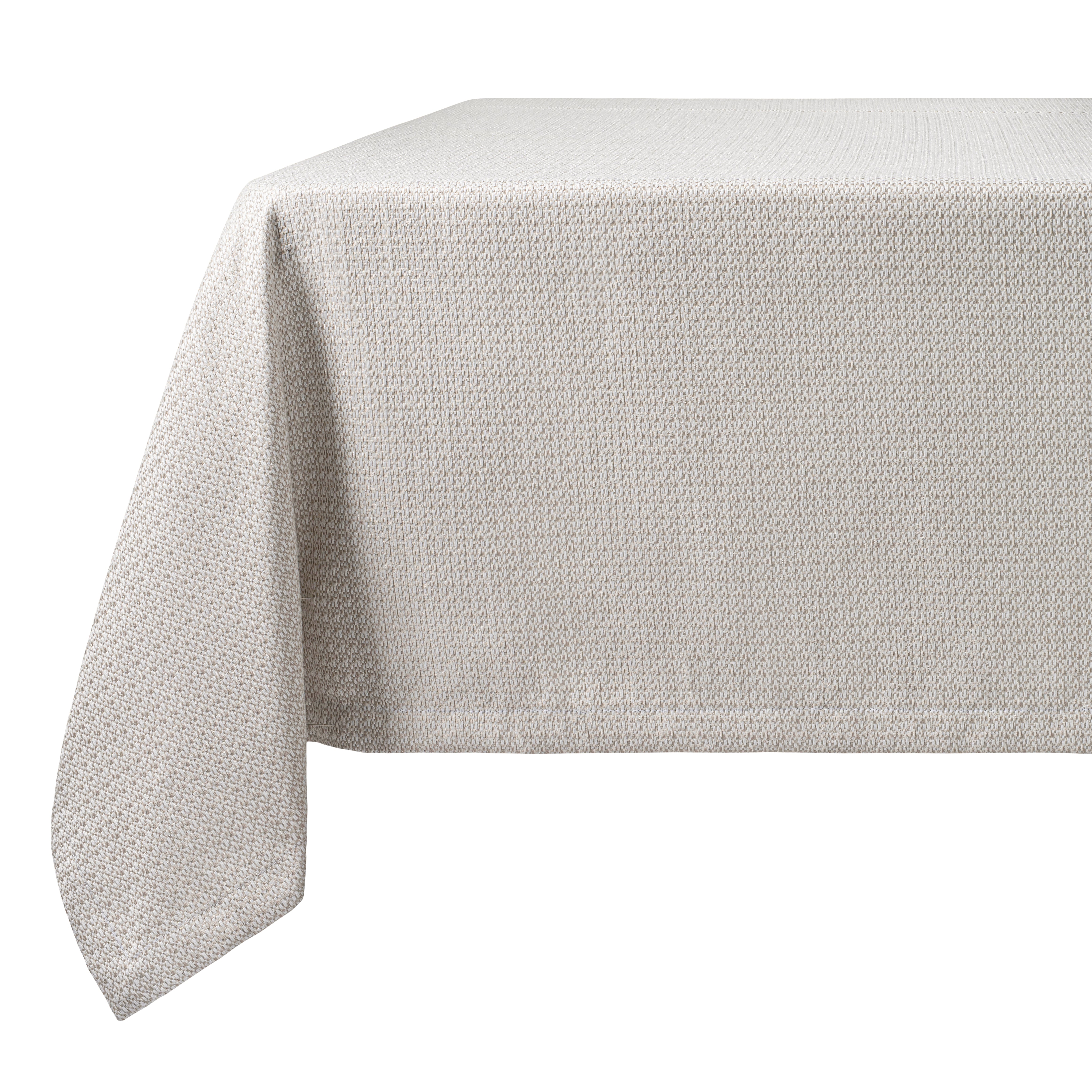 Magnificent Taupe Woven Tablecloth