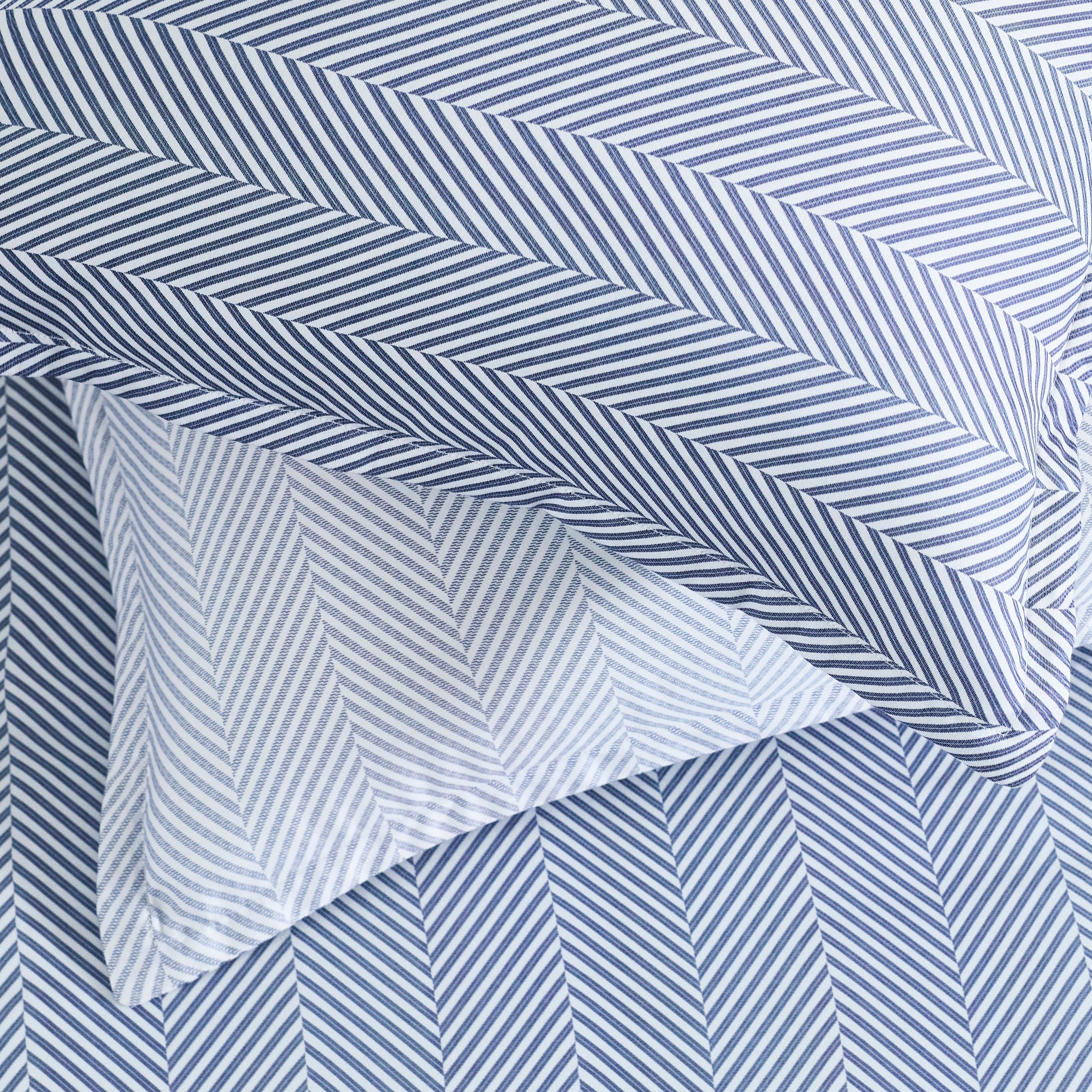 DH Leze Blue Linen Set 4PC