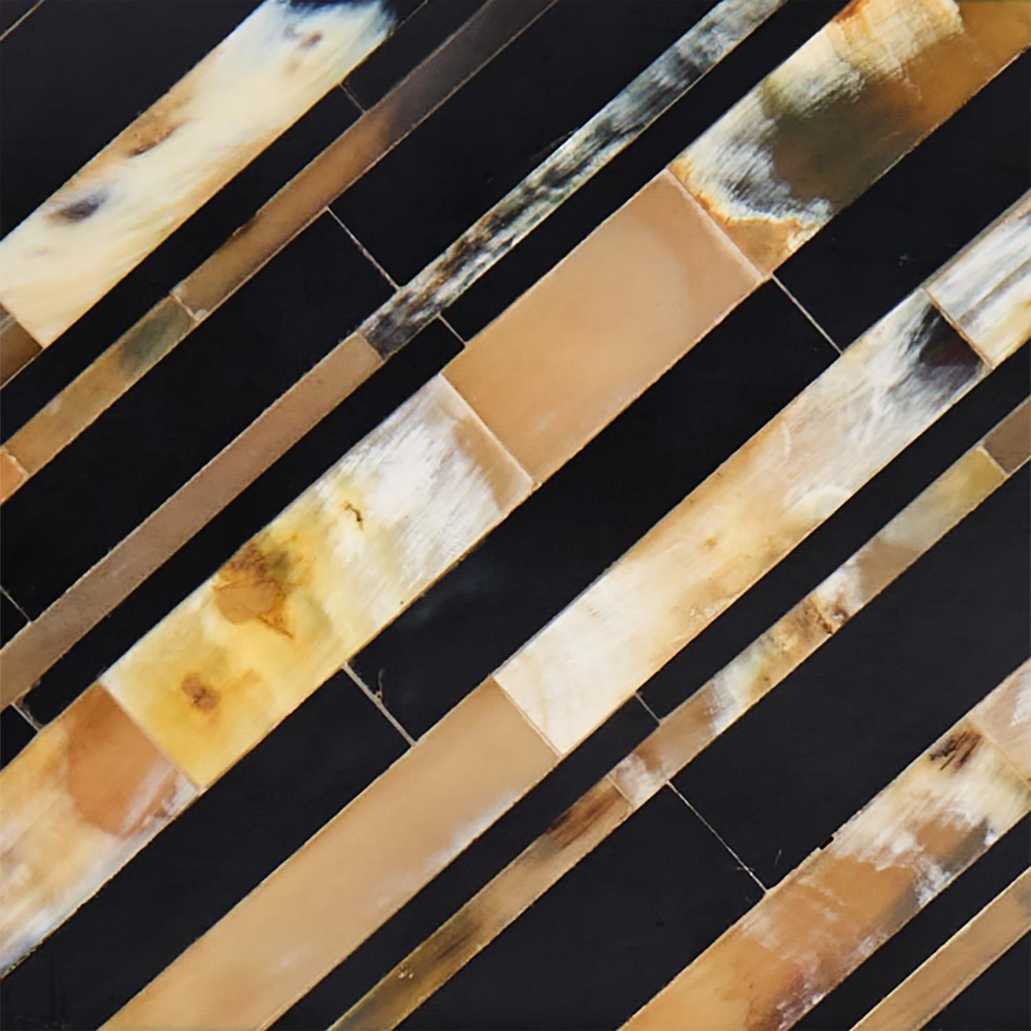 Set of 2 Stefano, Genuine Horn Covered Box