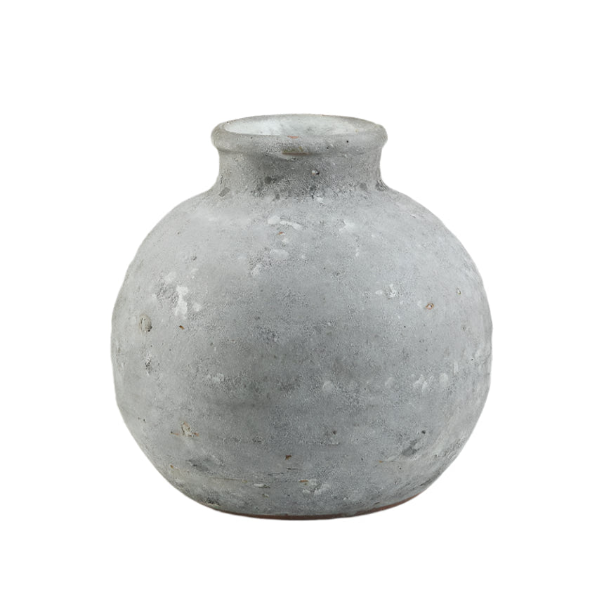 Arita Aged Cement Deco Vase