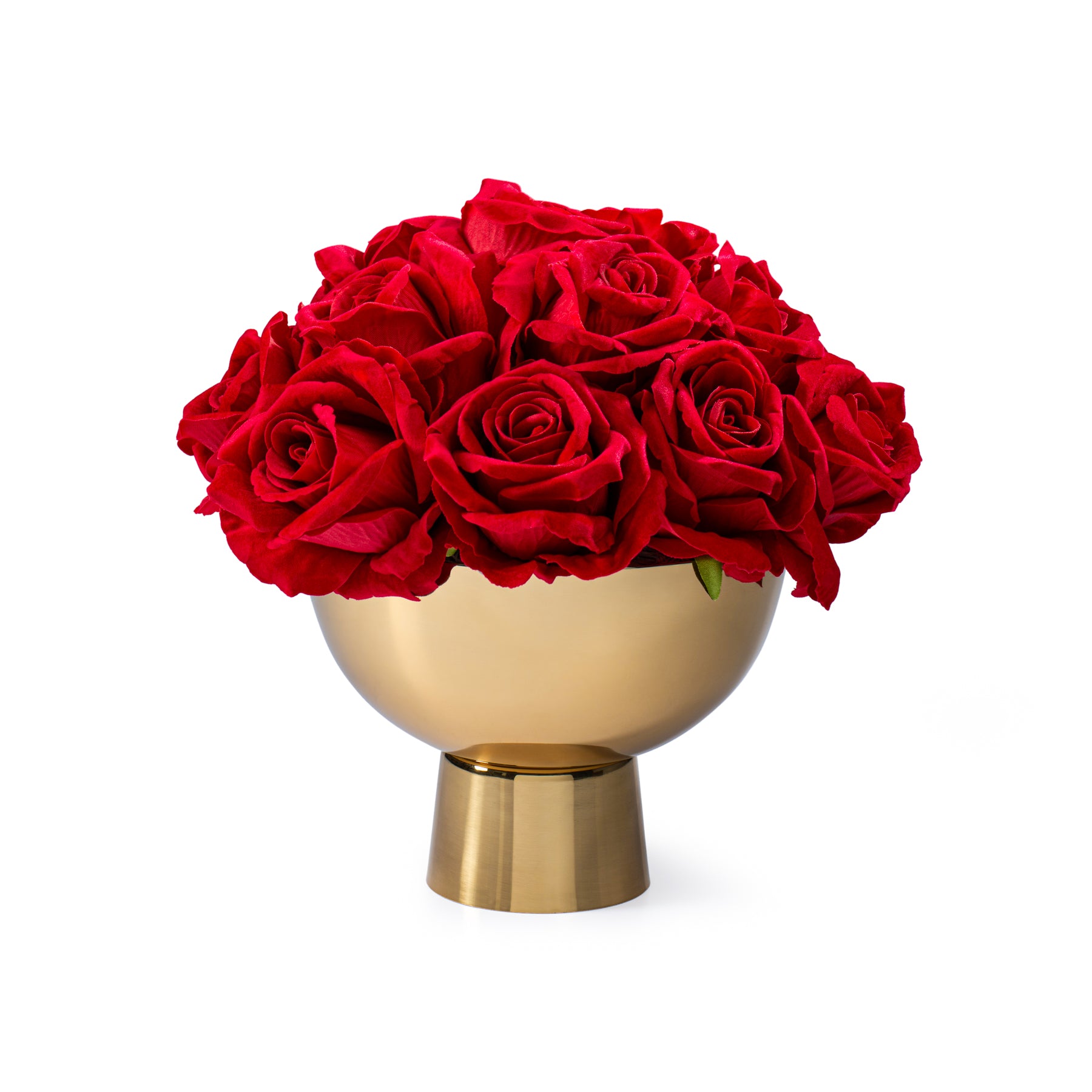 DH Red Rose Gold Pedestal Pot