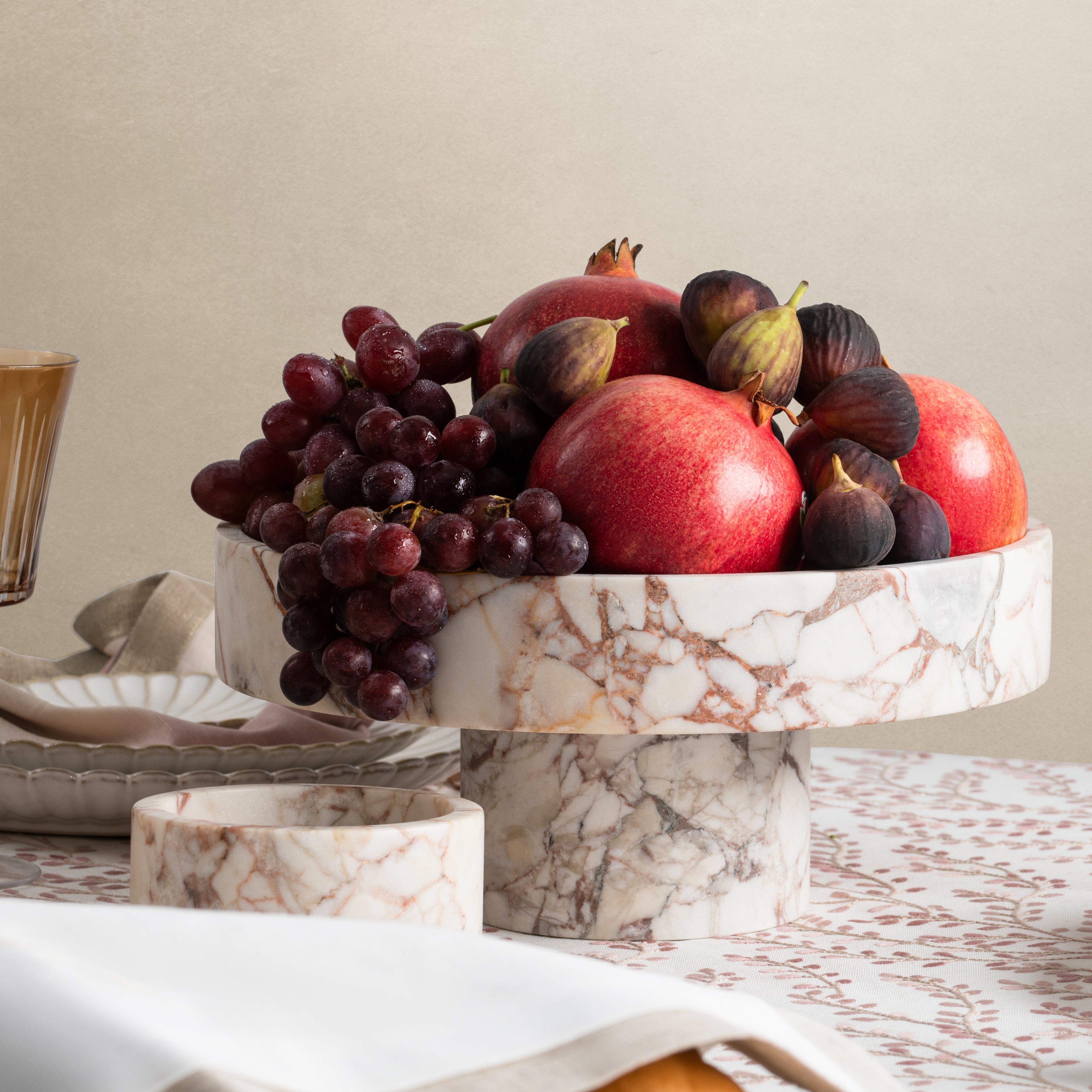 Rezi Footed Marble Bowl