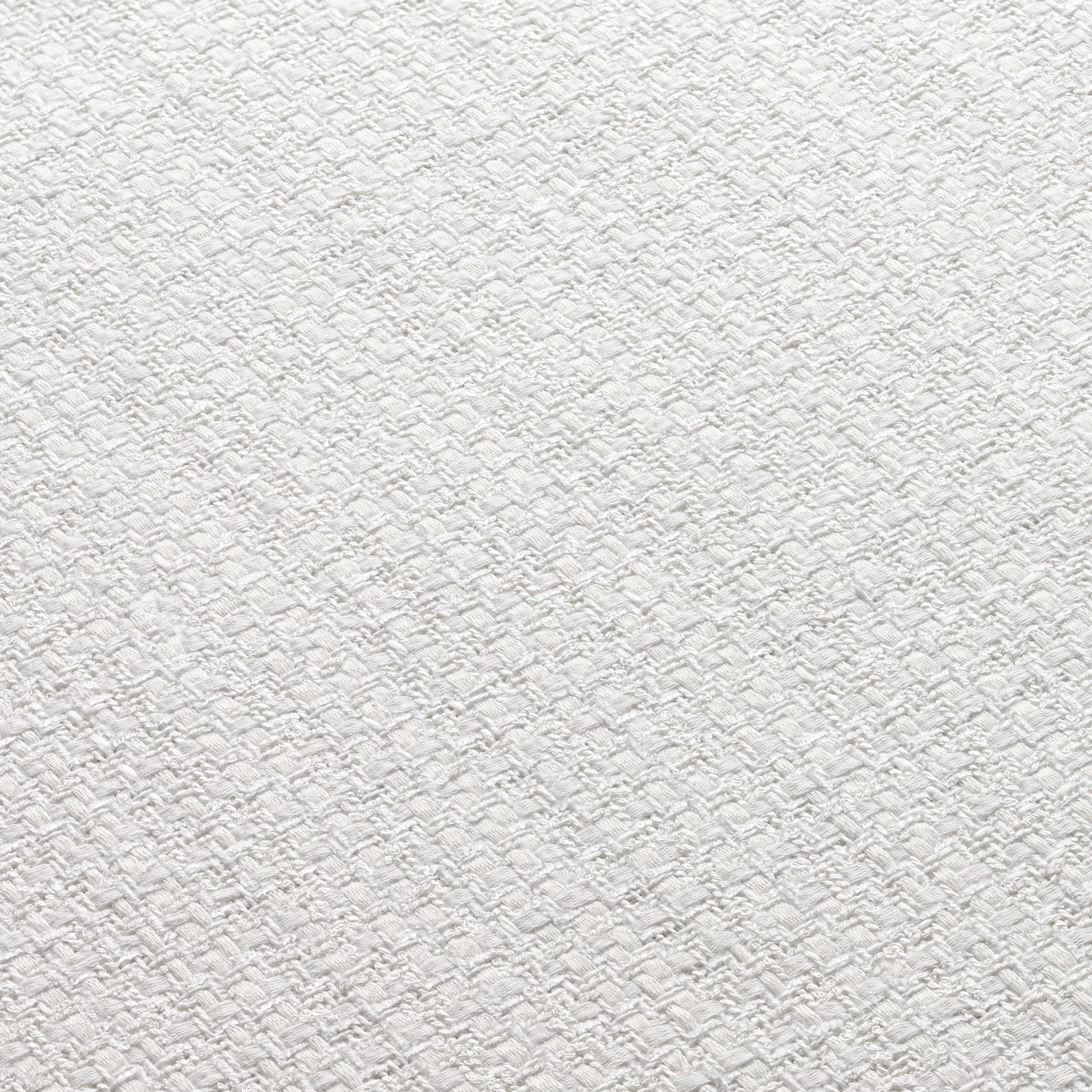 Magnificent White Boucle Tablecloth