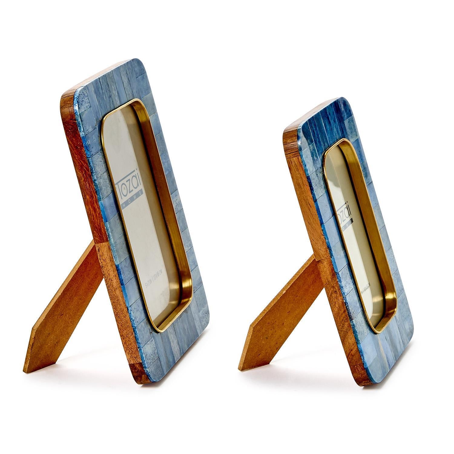 Set of 2 Mosaic Round Edge Photo Frame