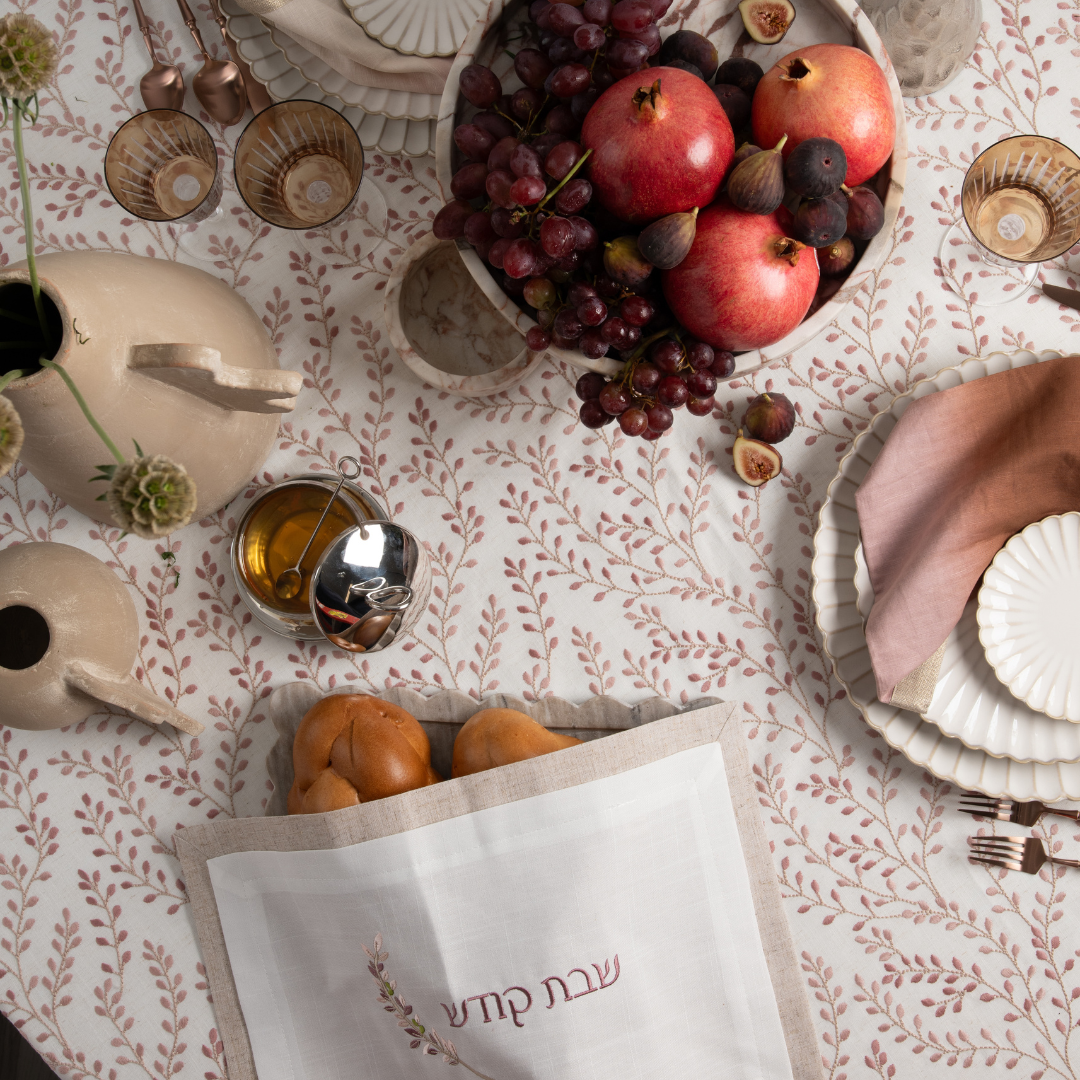 Double Layer Blush Challah Cover