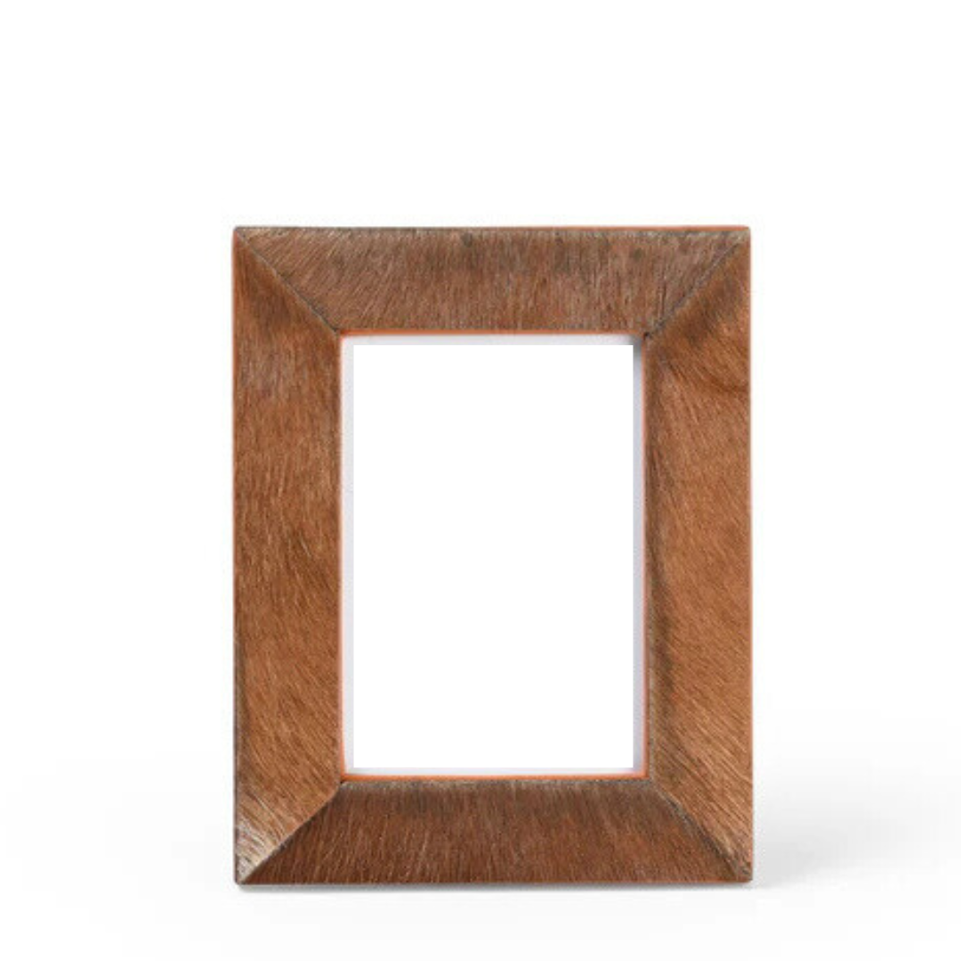 Leather Hairon Photo Frame