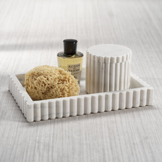 Camogli Scalloped Marbled Tray