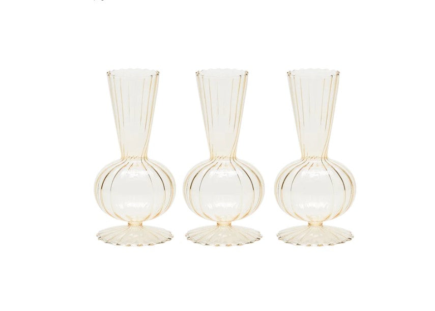 Kim Seybert Tess Champagne Bud Vase Set of 3