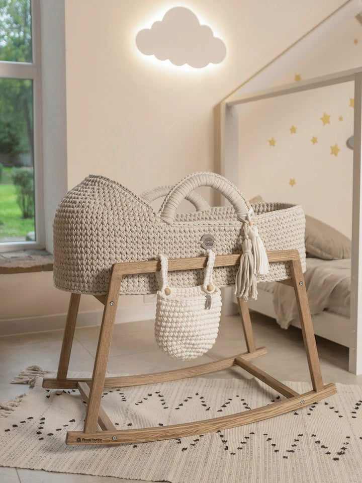 Baby Moses Basket with Round Hood - Standard