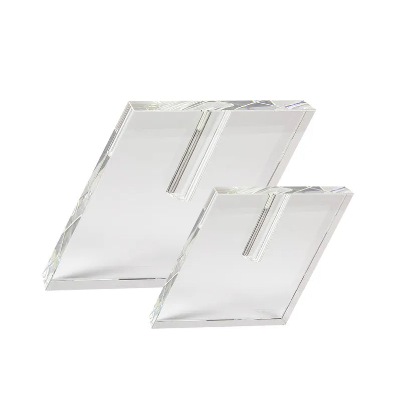 Crystal Angled Square Vase