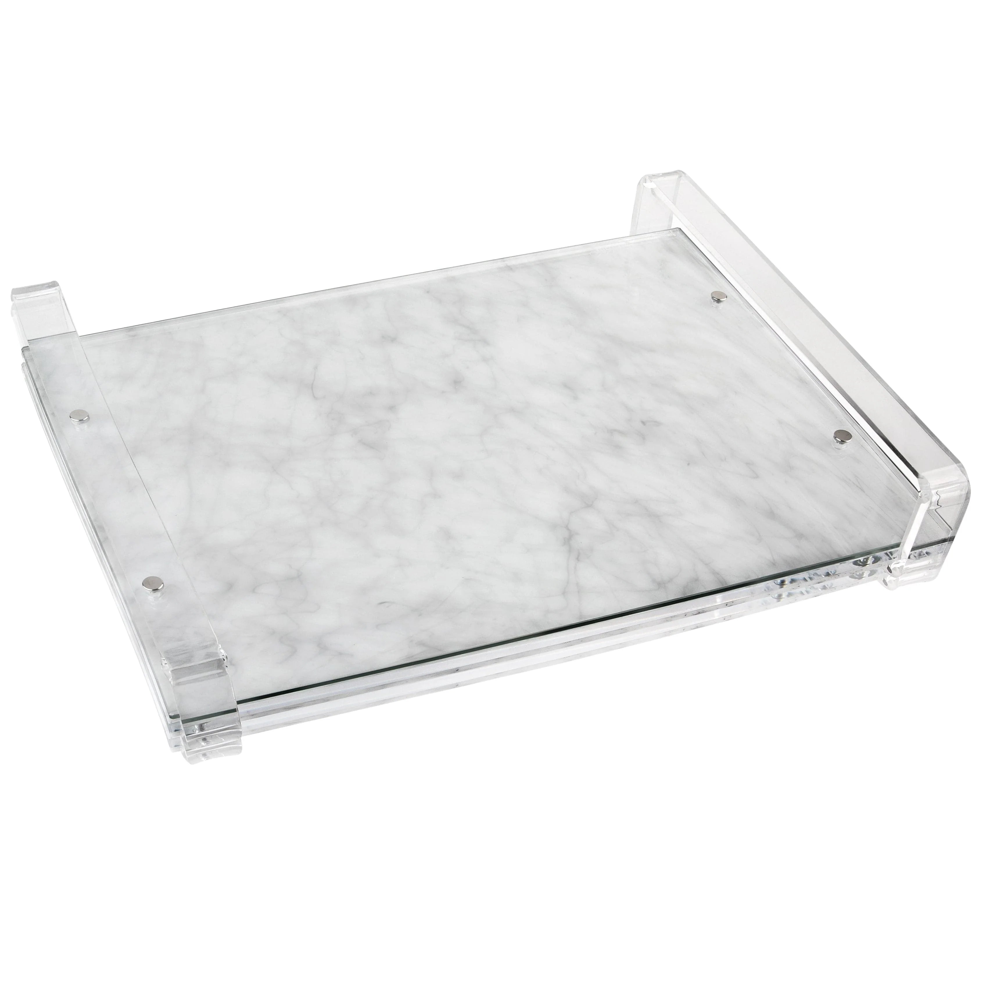Marble Clear Challah Board