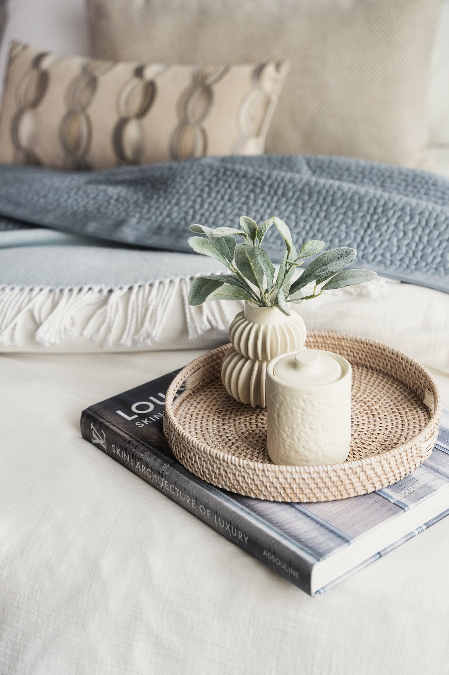 DH White Gauze Linen Set 4PC