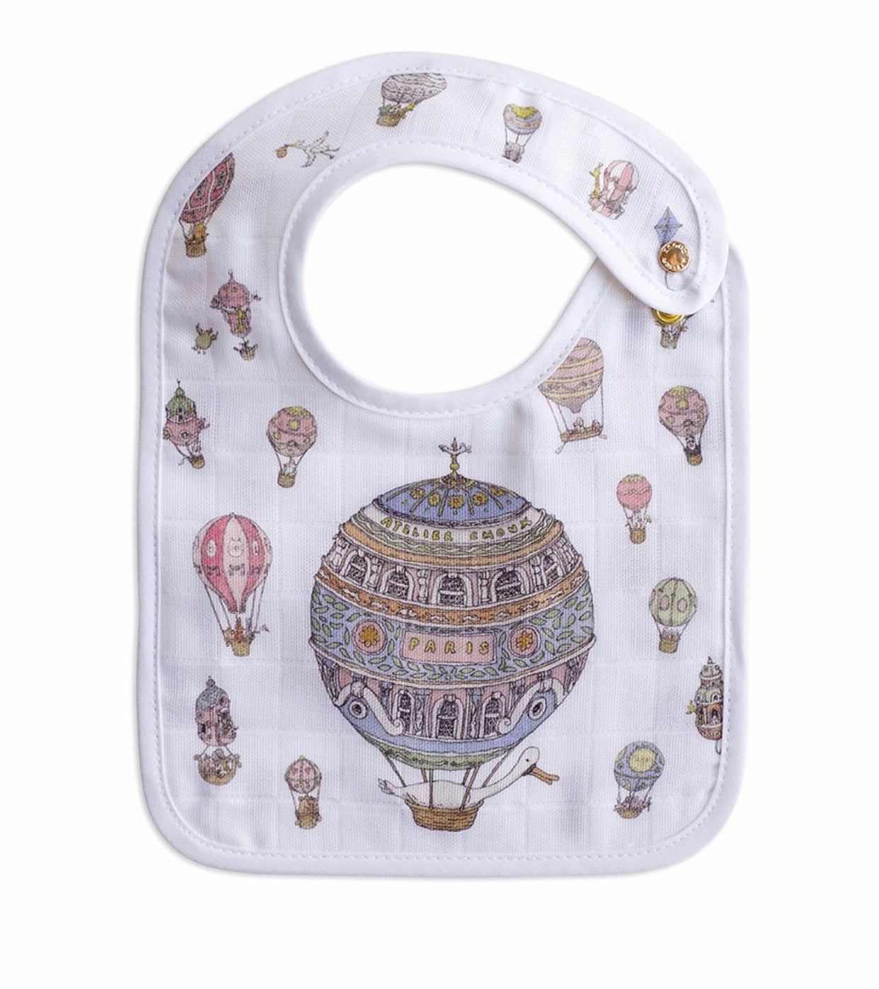 Atelier Choux Hot Air Balloon Baby Bib