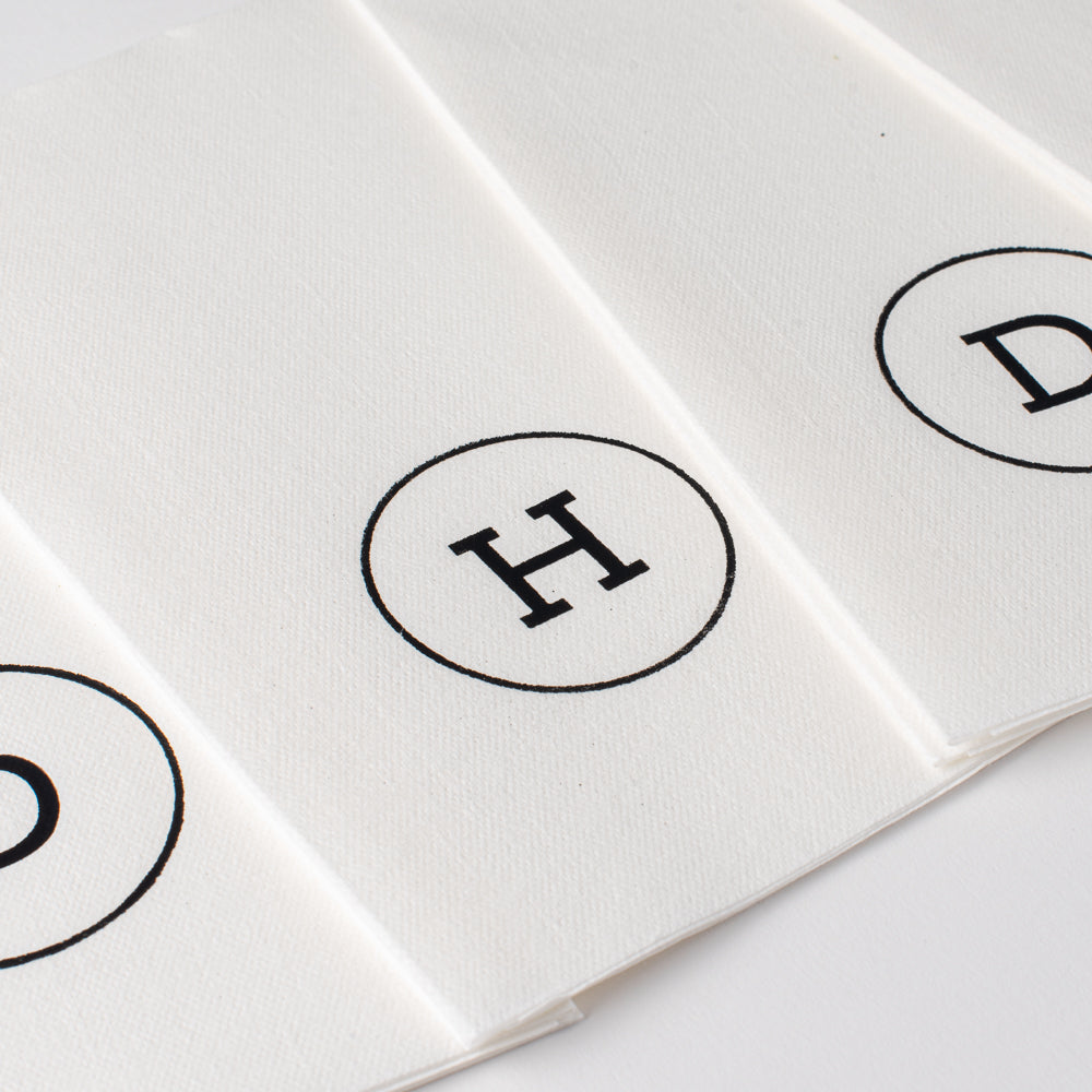 Black Circle Airlaid Napkins