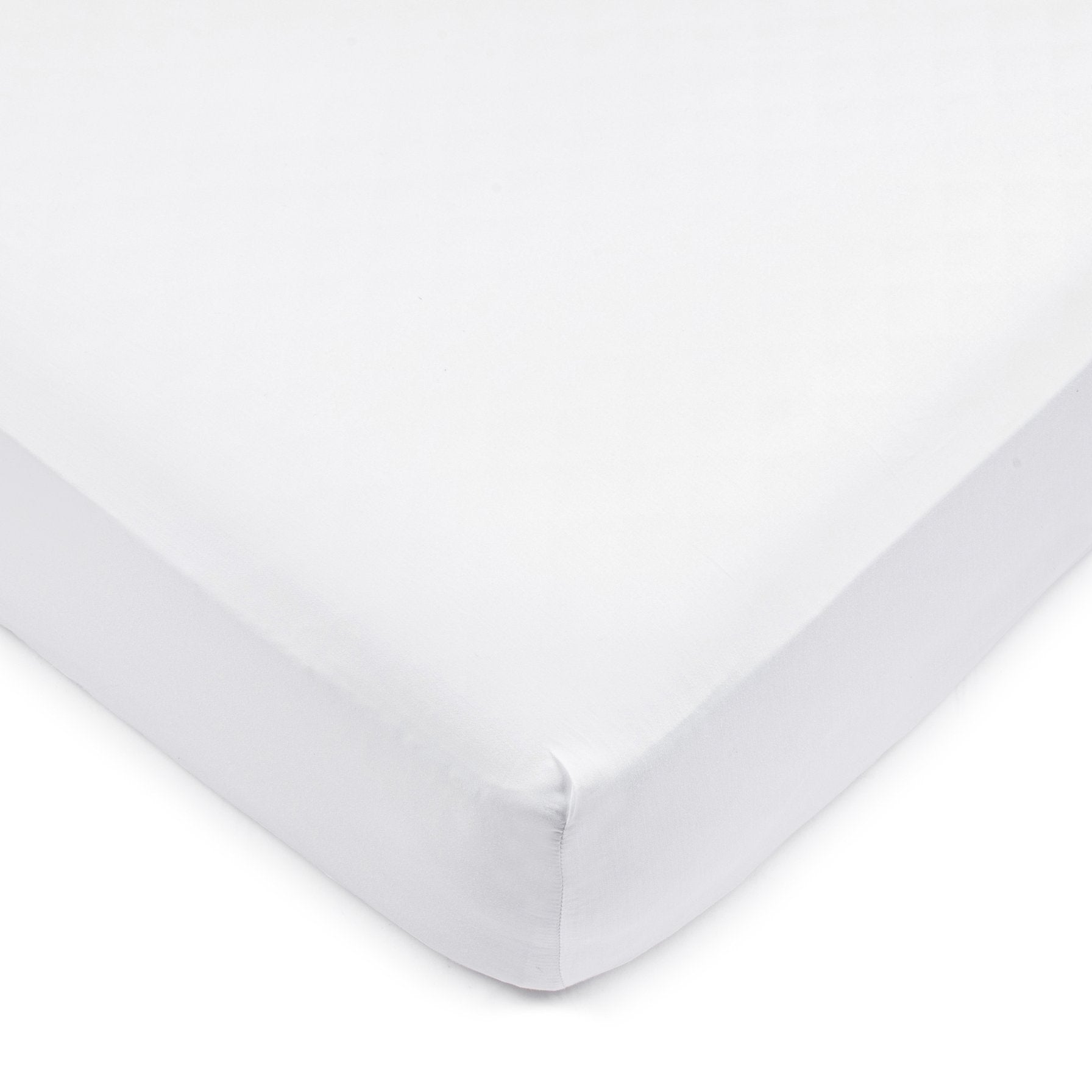 Premium White Sateen Cradle Crib Sheet