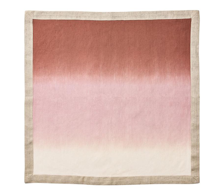 Kim Seybert Dip Dye Mauve & Brown Napkin