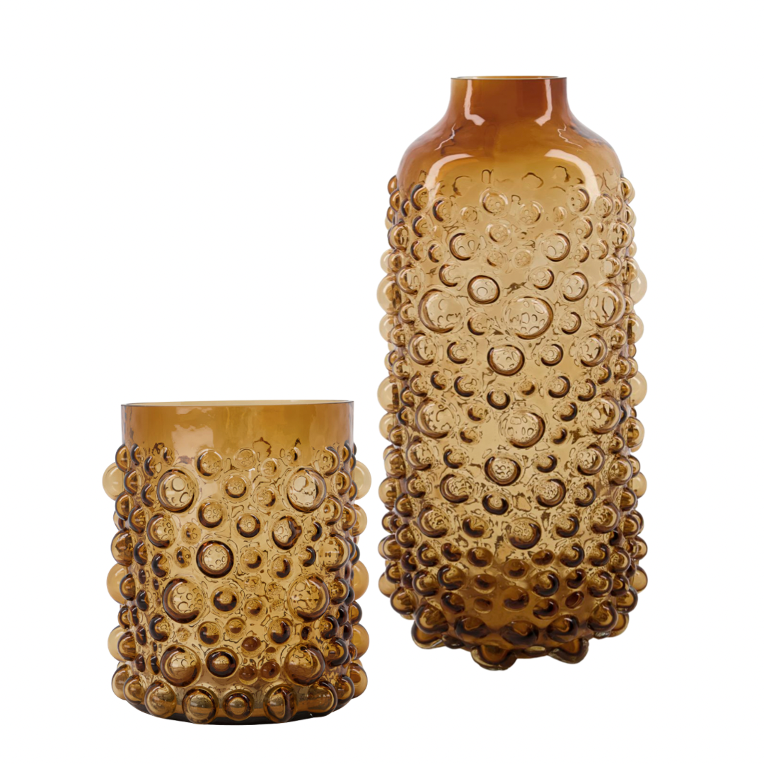 Amber Foam Vase