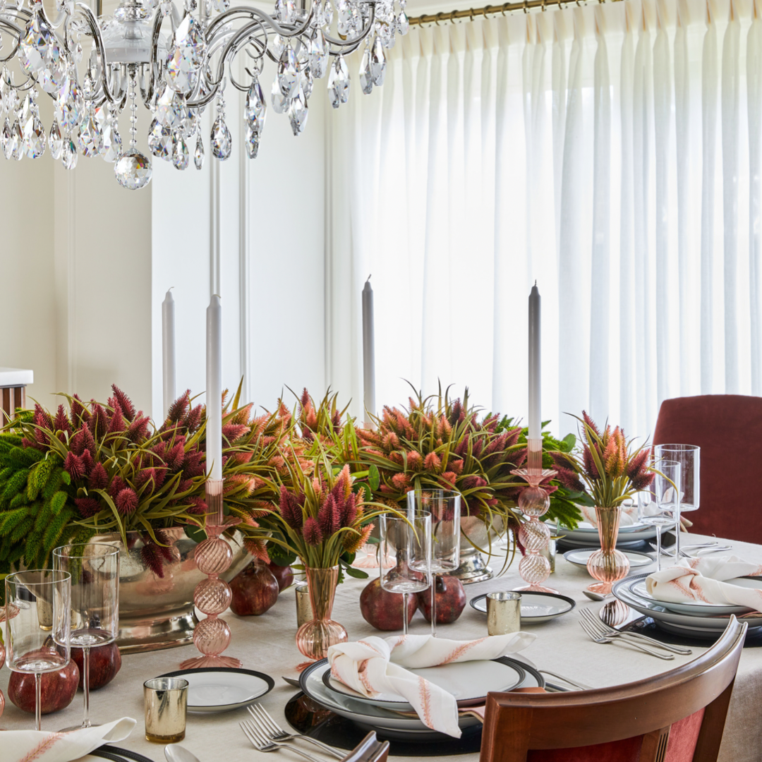 Kim Seybert Tess Blush Bud Vase Set of 3