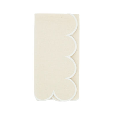 Scalloped Hem Napkin Set Of 4