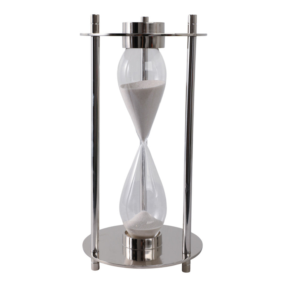 Perth Silver Aluminum Compass Hourglass